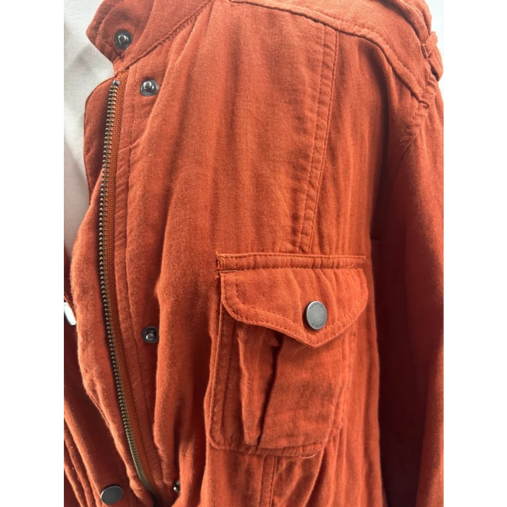 Women's Torrid lightweight gaze utility Jacket Size 1 Burnt Orange - Picture 3 of 9